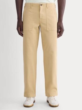 Everlane The Canvas Relaxed Pant in Classic Khaki Size: 34x32, NWT